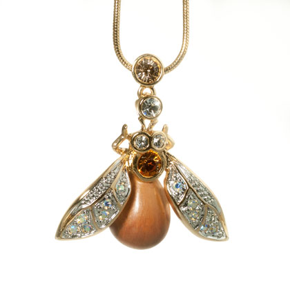 Packshot : pendantif en forme d'abeilles 