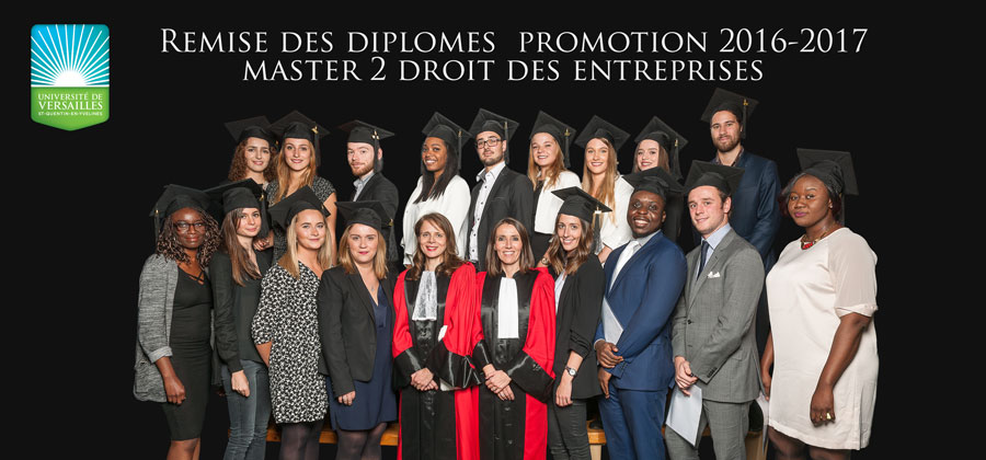 remise de diplome avec incrustation texte